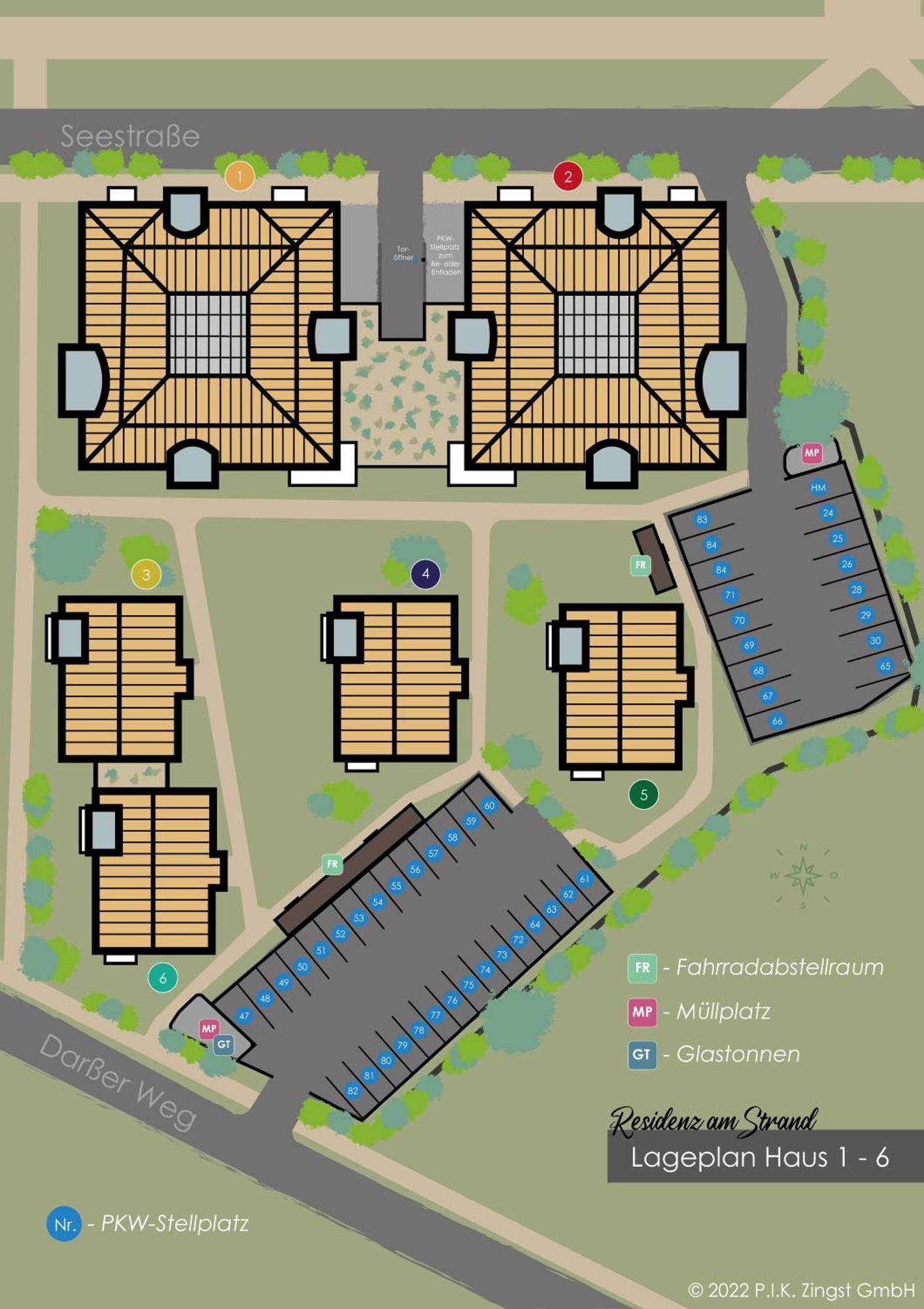 Residenz Am Strand Wohnung 2-28 Цингст Екстер'єр фото